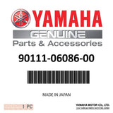 Yamaha 90111-06086-00 - Bolt,Hex. Socket Button