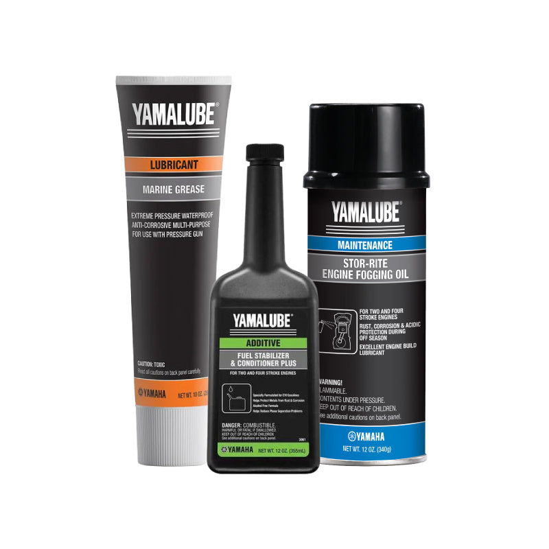 Yamaha - Winterizing Kit | 12 oz Fuel Stabilizer, 12 oz Stor-Rite Fogging Oil & 10 oz Marine Grease