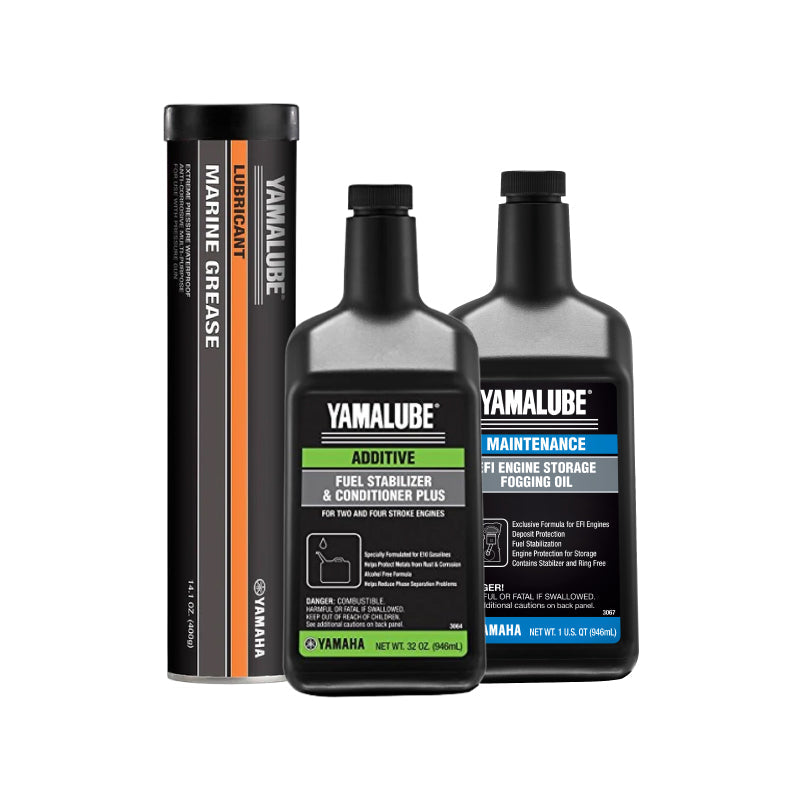 Yamaha - Winterizing Kit | 32 oz Fuel Stabilizer, EFI Fogging Oil & 14 oz Grease Cartridge