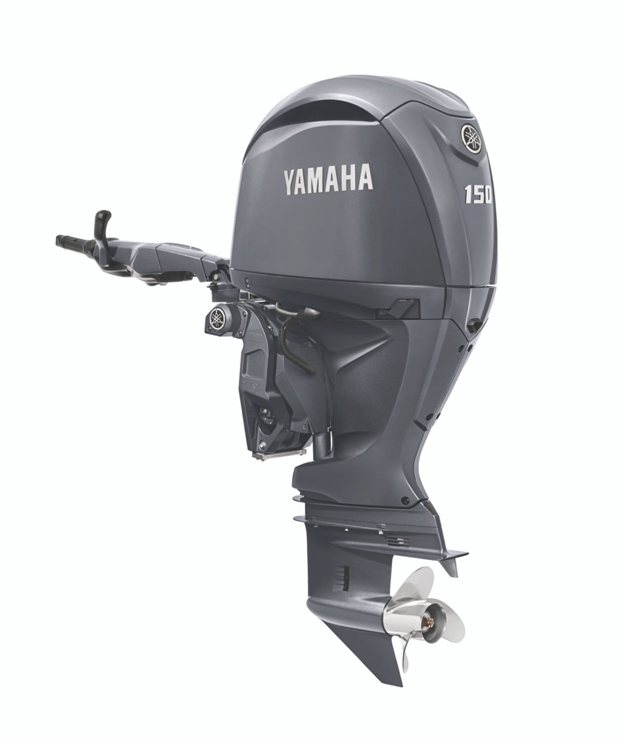 Yamaha F150XHA Outboard - 25-Inch Shaft | ALL NEW Tiller Handle | Electric Start | Power Trim & Tilt