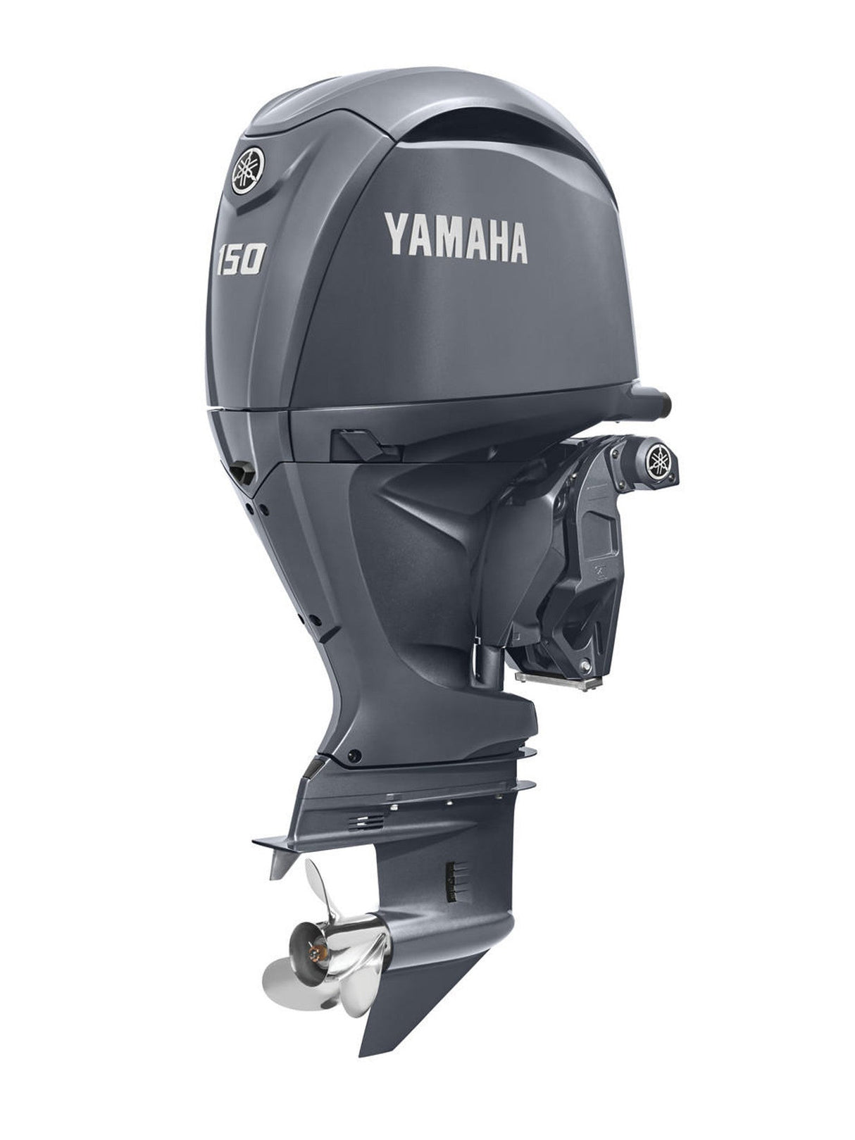 Yamaha LF150XSA Outboard - 25-Inch Shaft | Digital Electronic Control (DEC) | Electric Start | Power Trim & Tilt | Counter-Rotation | Gray