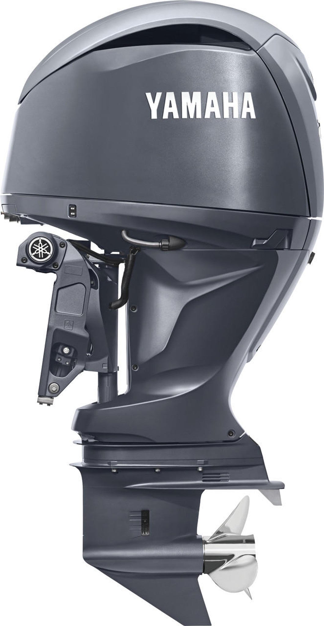 Yamaha F200XD Outboard-25-Inch Shaft | Digital Electronic Control (DEC) | Electric Start | Power Trim & Tilt | Gray