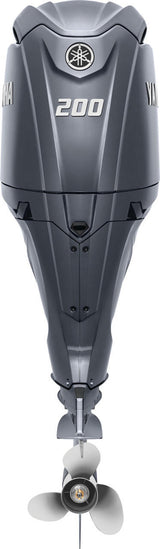 Yamaha LF200XSA Outboard - 25-Inch Shaft | Counter Rotation | Digital Electronic Control (DEC) | Electric Start | Power Trim & Tilt | Gray