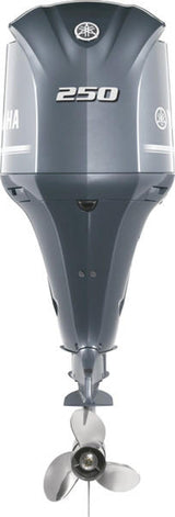 Yamaha LF250XSB Outboard  - 25-Inch Shaft | Counter Rotation | DEC (Digital Electronic Control) | Electric Start | Power Trim & Tilt | Gray