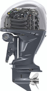 Yamaha LF250XSB Outboard  - 25-Inch Shaft | Counter Rotation | DEC (Digital Electronic Control) | Electric Start | Power Trim & Tilt | Gray