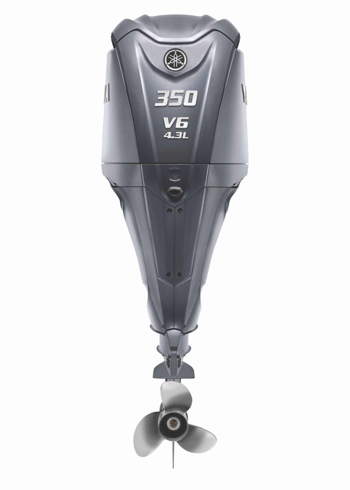 Yamaha LF350ESA Outboard - 35-Inch Shaft | 4.3-Liter V6 | Digital Electronic Control | Electronic Fuel Injection | Electric Start | Power Trim and Tilt | Gray | Counter Rotation