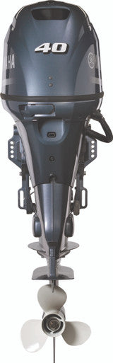 Yamaha F40LA Outboard  - 20-Inch Shaft | Remote Control | Electric Start | Power Trim & Tilt | Gray
