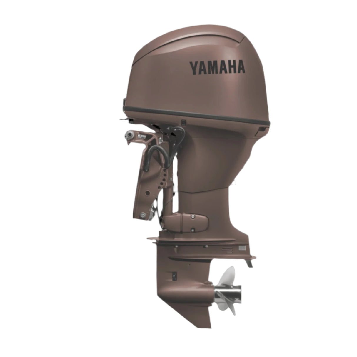 Yamaha F60LC3 Outboard - 20-Inch Shaft | Remote Control | Electric Start | Power Trim & Tilt | Matte Brown
