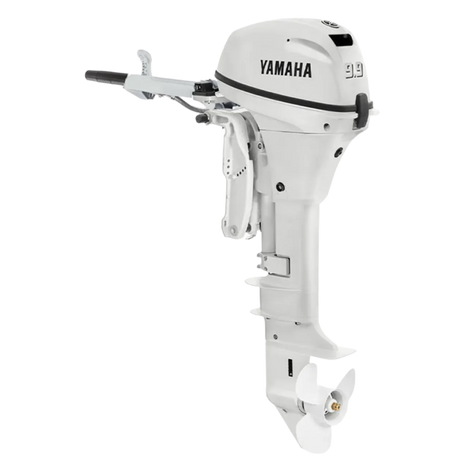 Yamaha F9.9SMHB2 Outboard  -15-Inch Shaft | Tiller Handle | Manual Start | Manual Tilt | Pearl White