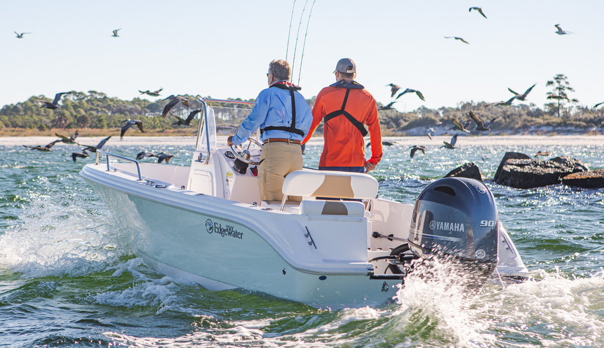 Yamaha F90XB Outboard - 25-Inch Shaft | Remote Control | Electric Start | Power Trim &amp; Tilt | Gray