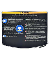 Yamaha F2X-U41B1-30-00 - Warning Unit Label