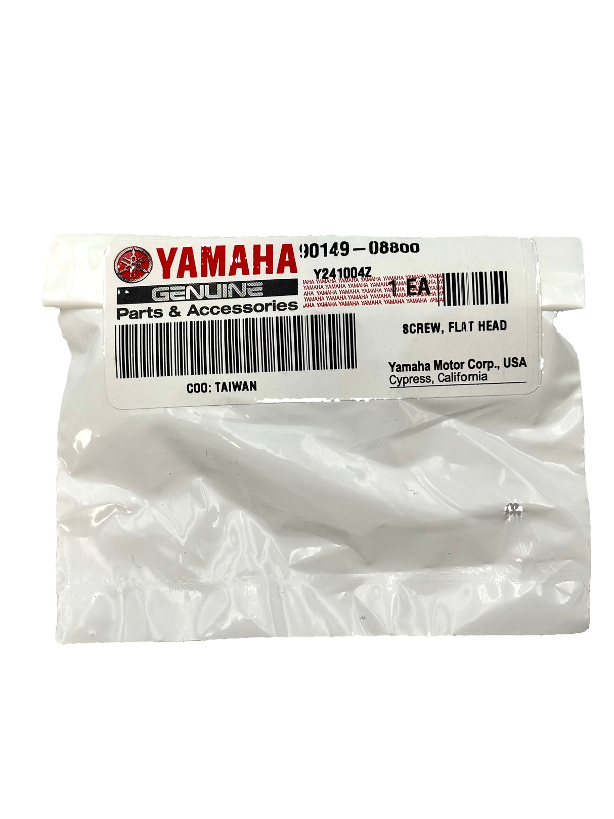 Yamaha 90149-08800-00 - Flat Head Screw