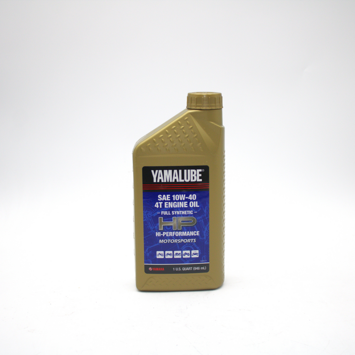 Yamaha LUB-10W40-FS-12 - Yamalube 10W-40 Full Synthetic Hi-Performance Engine Oil - Quart