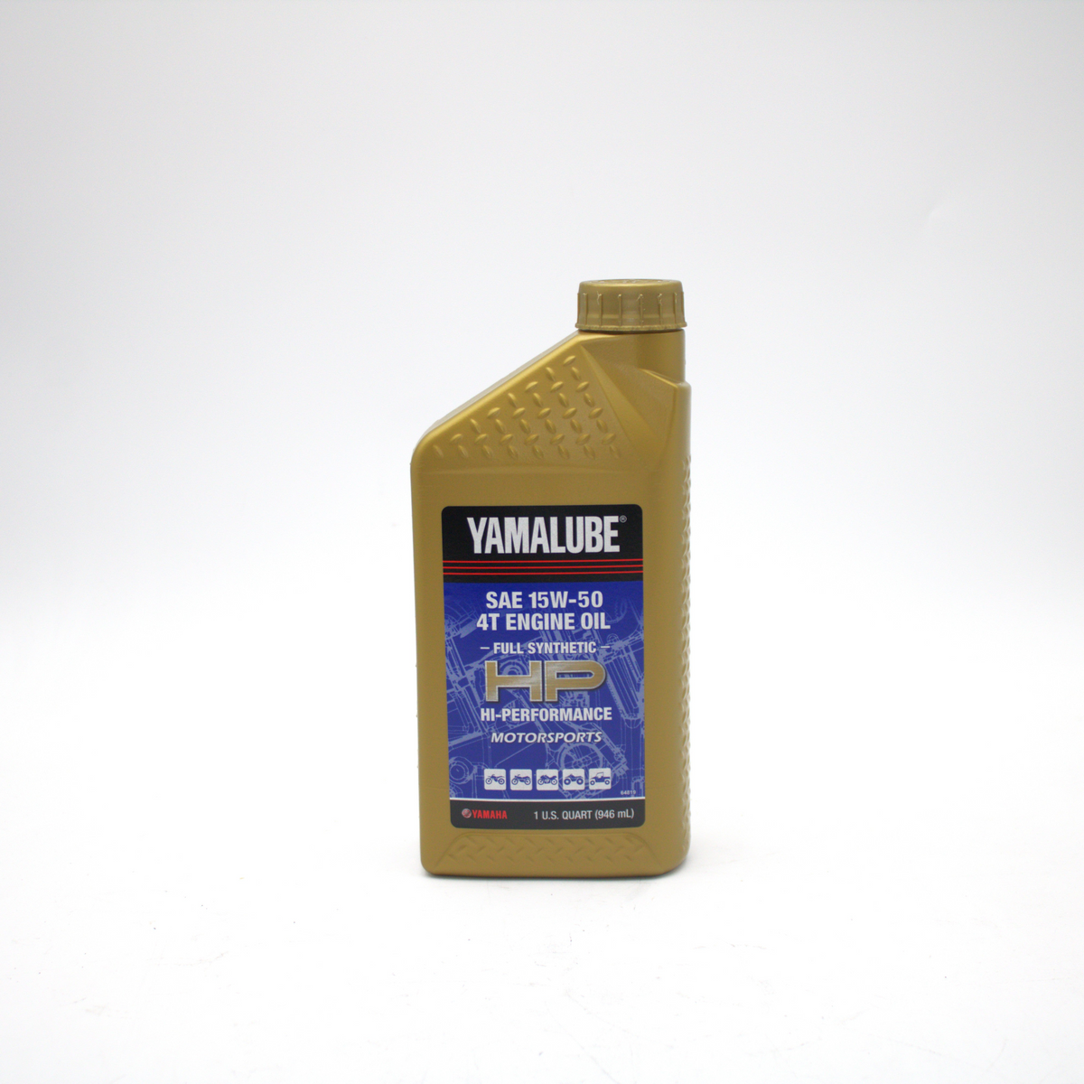 Yamaha LUB-15W50-FS-12 - Yamalube 15W-50 Full Synthetic with Ester Hi-Performance Engine Oil - Quart