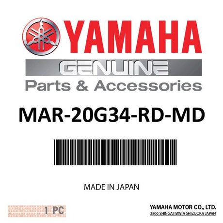 Yamaha MAR-20G34-RD-MD - Glove-Yamaha 3/4 Finger Red - Medium
