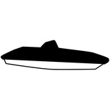 Yamaha Boat – MAR-FSH19-BT-16 – Non-T-Top Mooring Cover – 190 FSH SPORT – Black (W/Bimini)