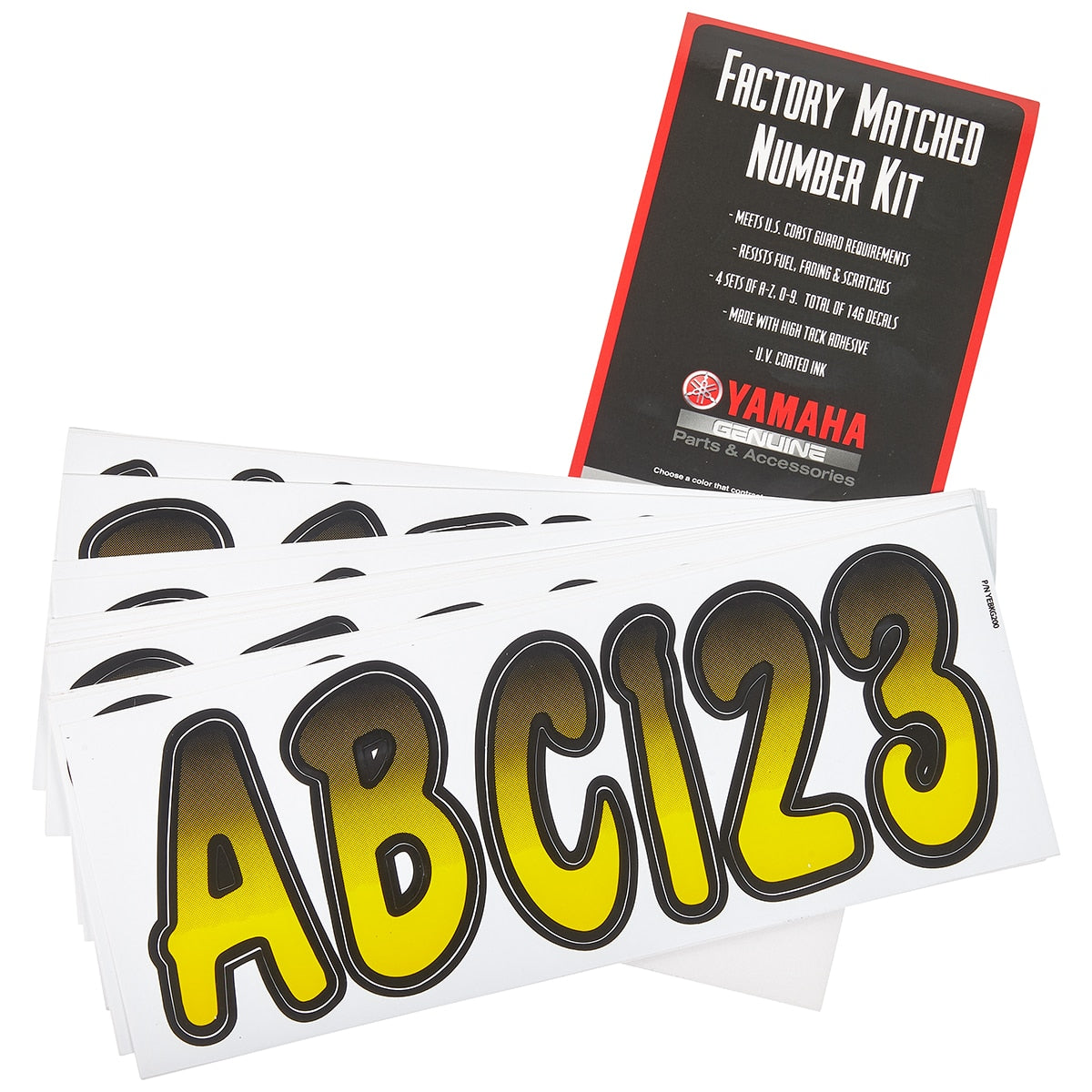 Yamaha MAR-YEBKG-20-13 - Yel/Blk Dlx Registration Kit