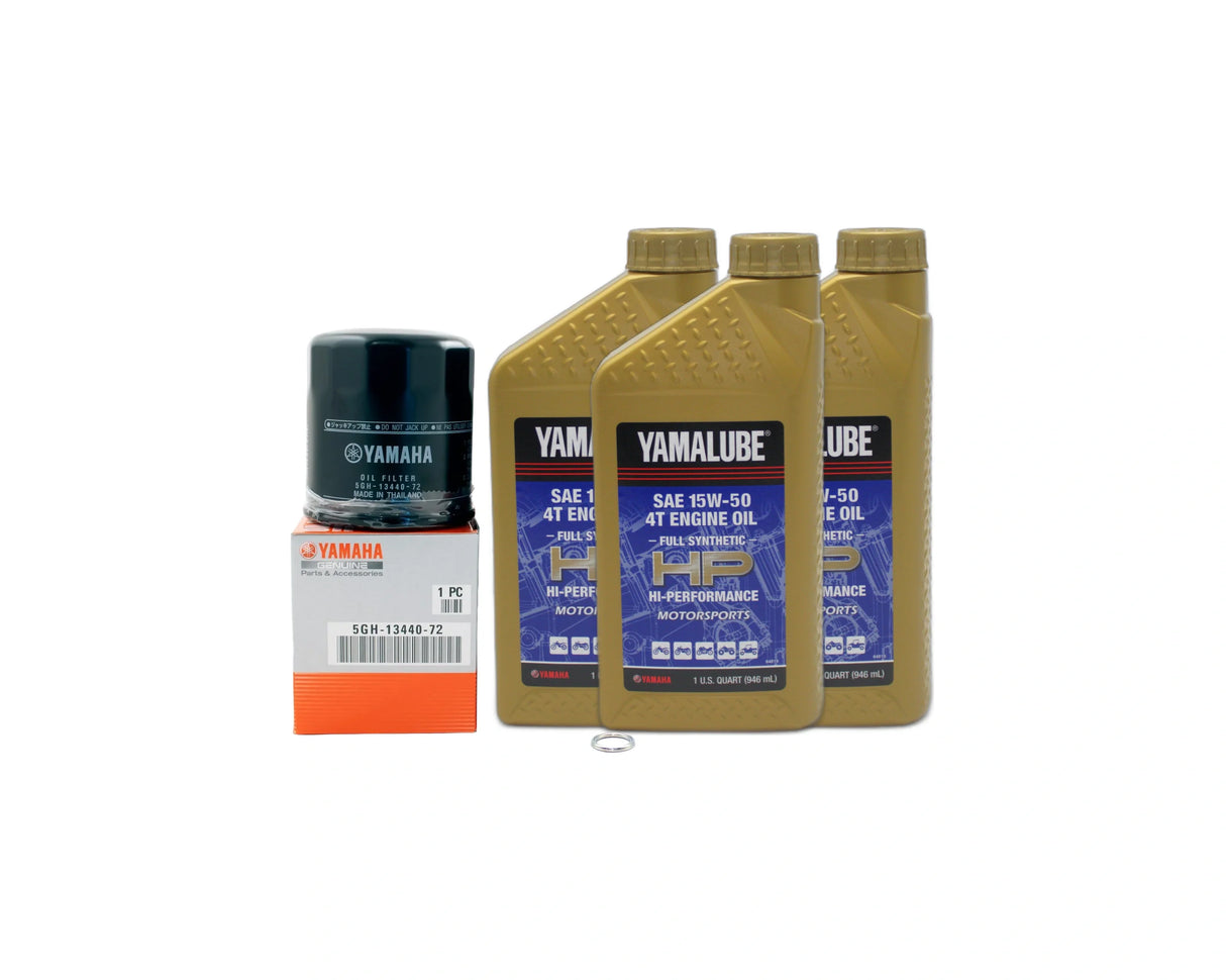 Yamaha Rhino 660 4WD Side-By-Side Full Synthetic 15W50 Oil Change Kit 2004-2007