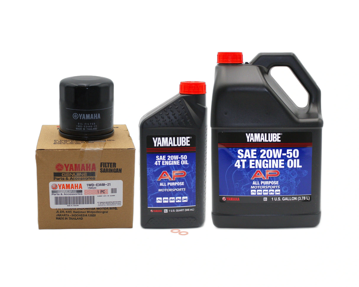 Yamaha Wolverine X2 1000 Side-By-Side All Purpose 20W50 Oil Change Kit 2024