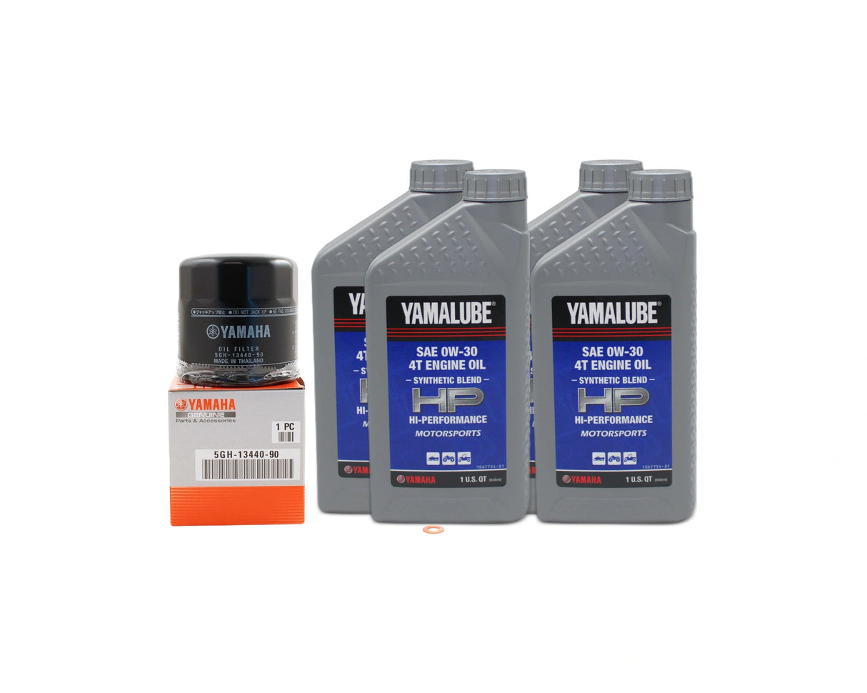 Yamaha Apex Snowmobile Semi-Synthetic 00W30 Oil Change Kit 2006-2018