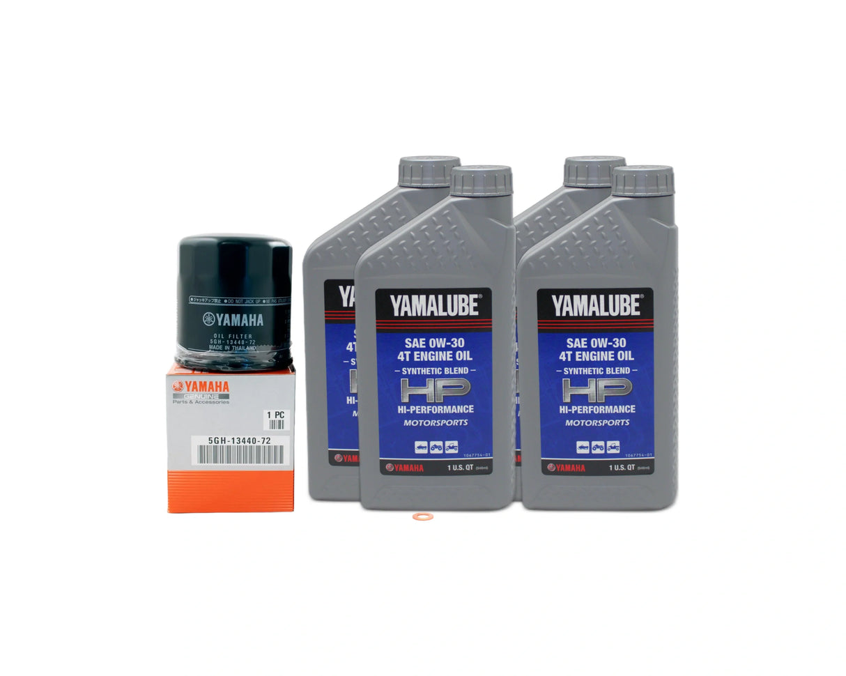 Yamaha RX-1 Snowmobile Semi-Synthetic 00W30 Oil Change Kit 2003-2005