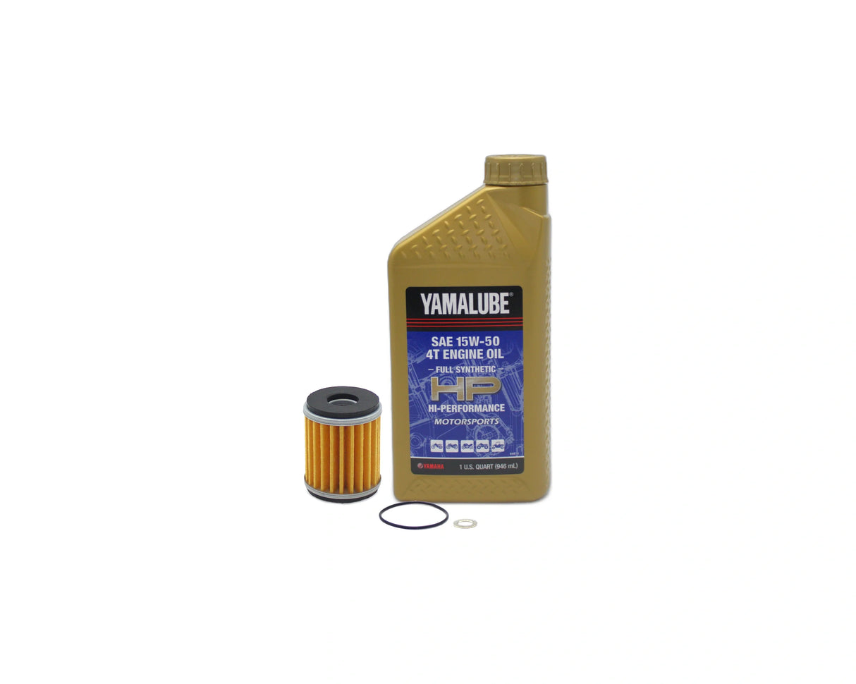 Yamaha YZ450FX Motorcycle Full Synthetic 15W50 Oil Change Kit 2016-2024