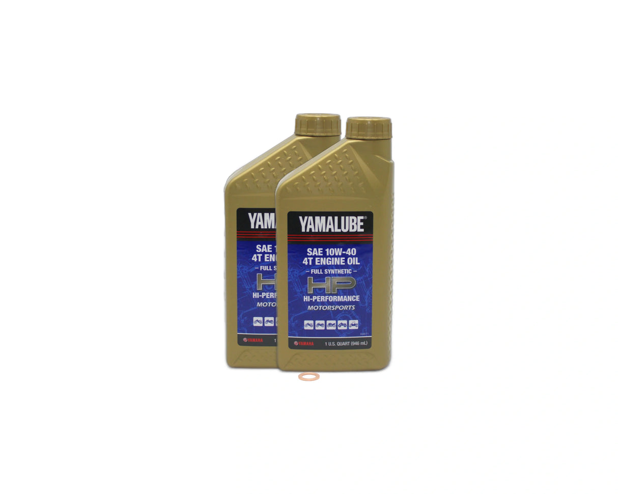Yamaha TT-R125L Motorcycle Full Synthetic 10W40 Oil Change Kit 2000-2008