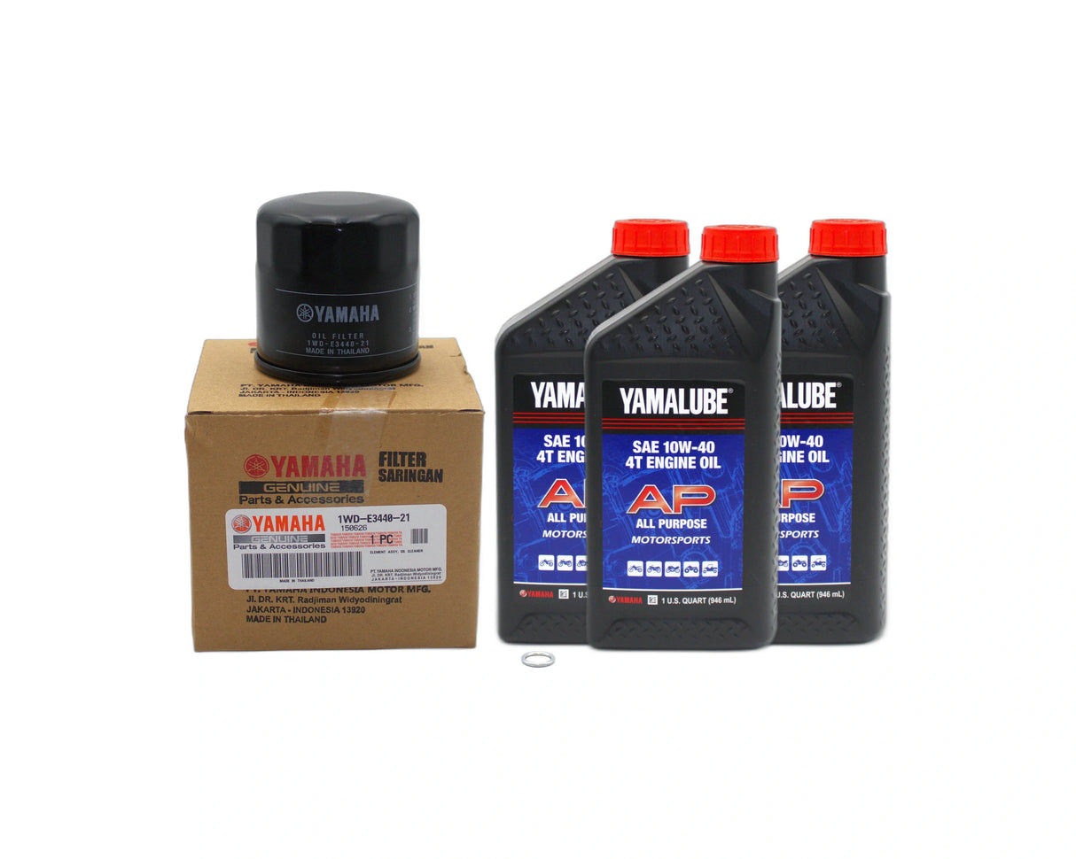 Yamaha YZF-R3 Motorcycle All Purpose 10W40 Oil Change Kit 2015-2024