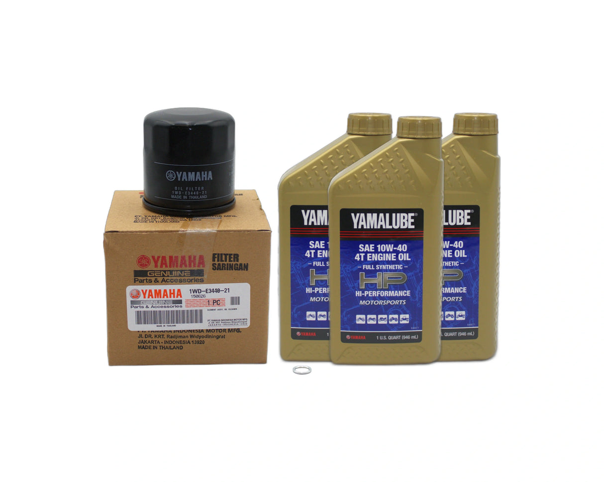 Yamaha MT-03 Motorcycle Full Synthetic 10W40 Oil Change Kit 2020-2024