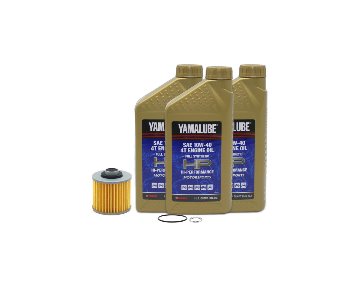 Yamaha V Star 650 Silverado Motorcycle Full Synthetic 10W40 Oil Change Kit 2003-2010