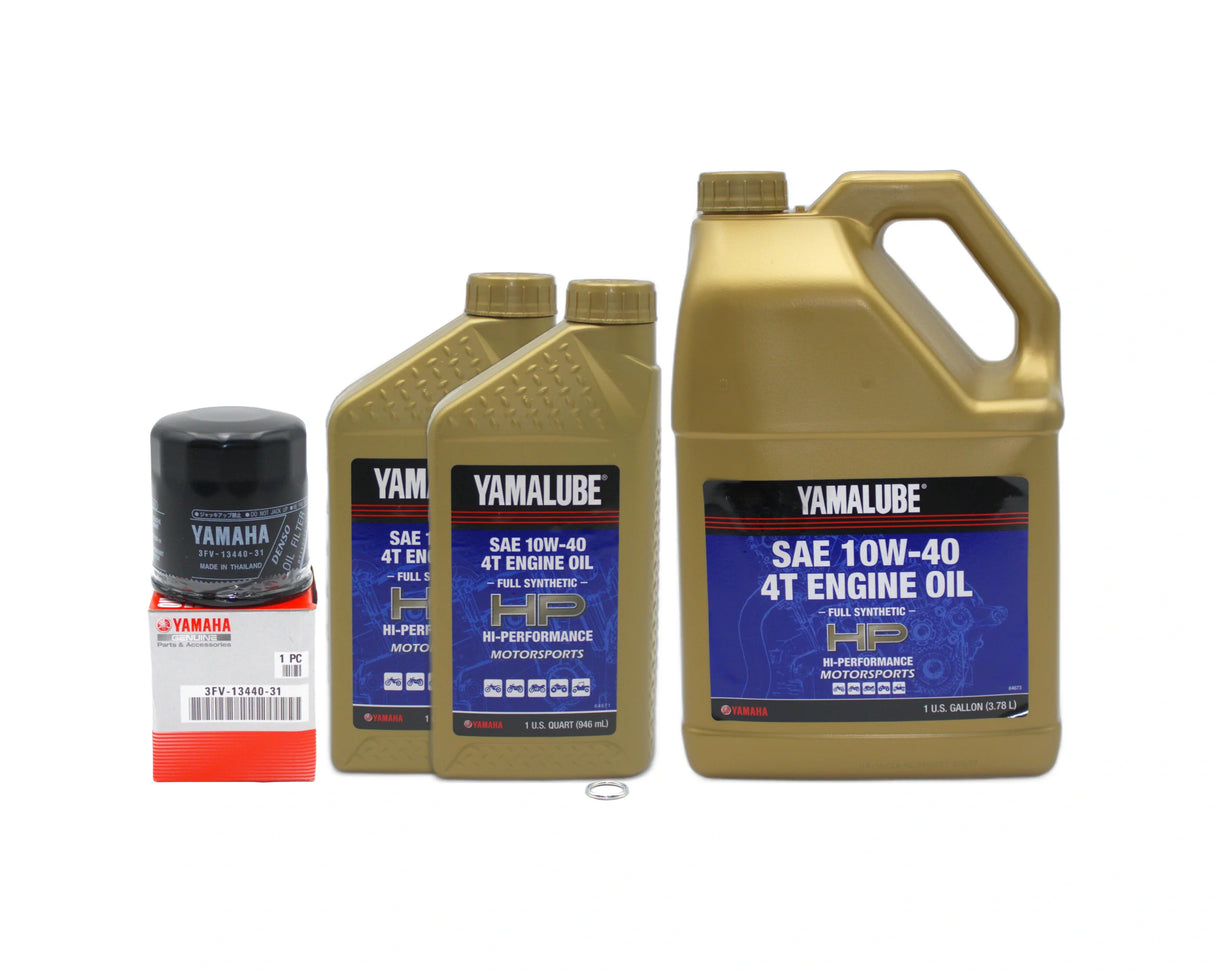 Yamaha Road Star Warrior Motorcycle Full Synthetic 10W40 Oil Change Kit 2002-2009