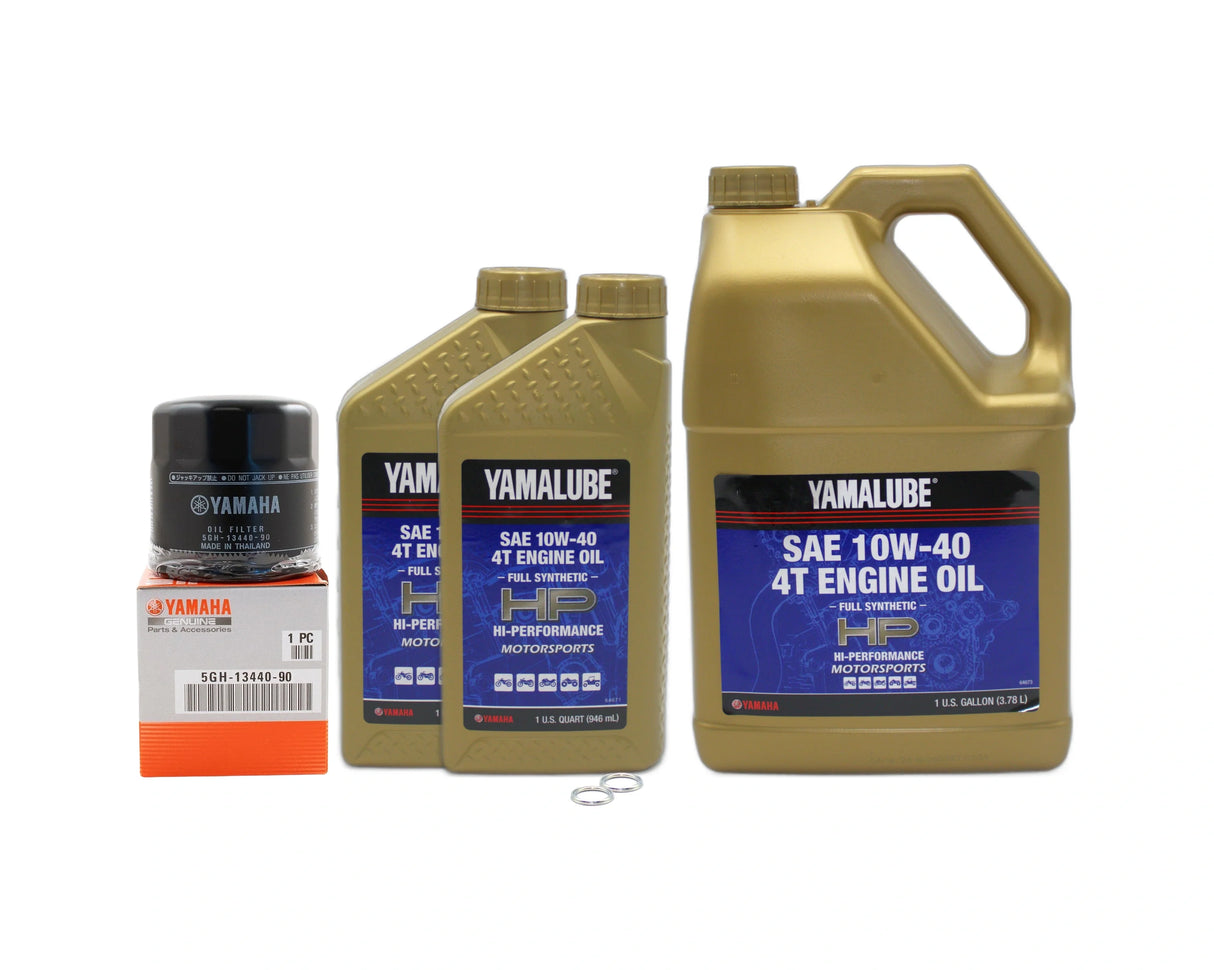 Yamaha Raider SCL Motorcycle Full Synthetic 10W40 Oil Change Kit 2012-2013