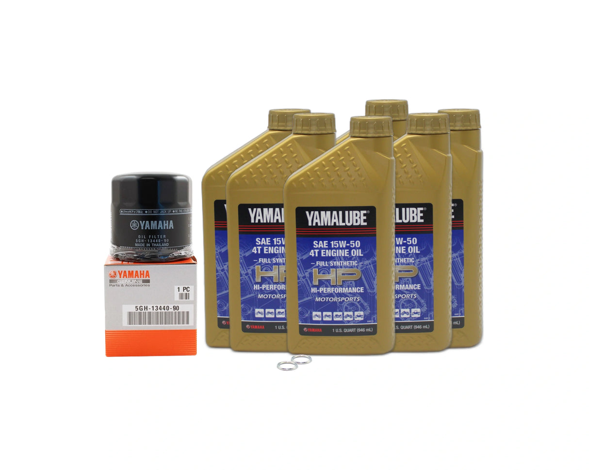 Yamaha Star Venture Motorcycle Full Synthetic 15W50 Oil Change Kit 2018-2021