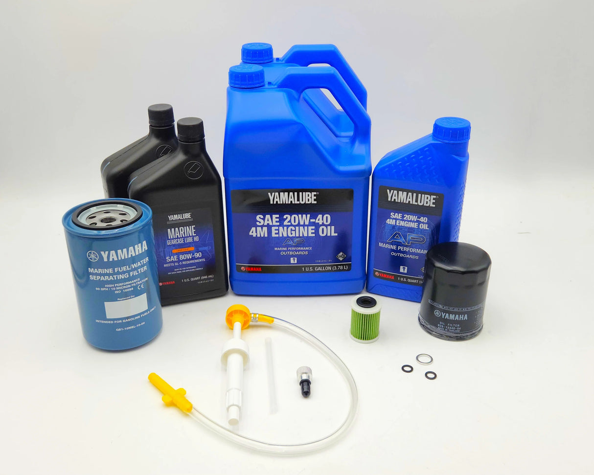Yamaha 20 Hour Service Maintenance Kit - Yamalube 20W-40 - F350 V6 4.3L - All Models