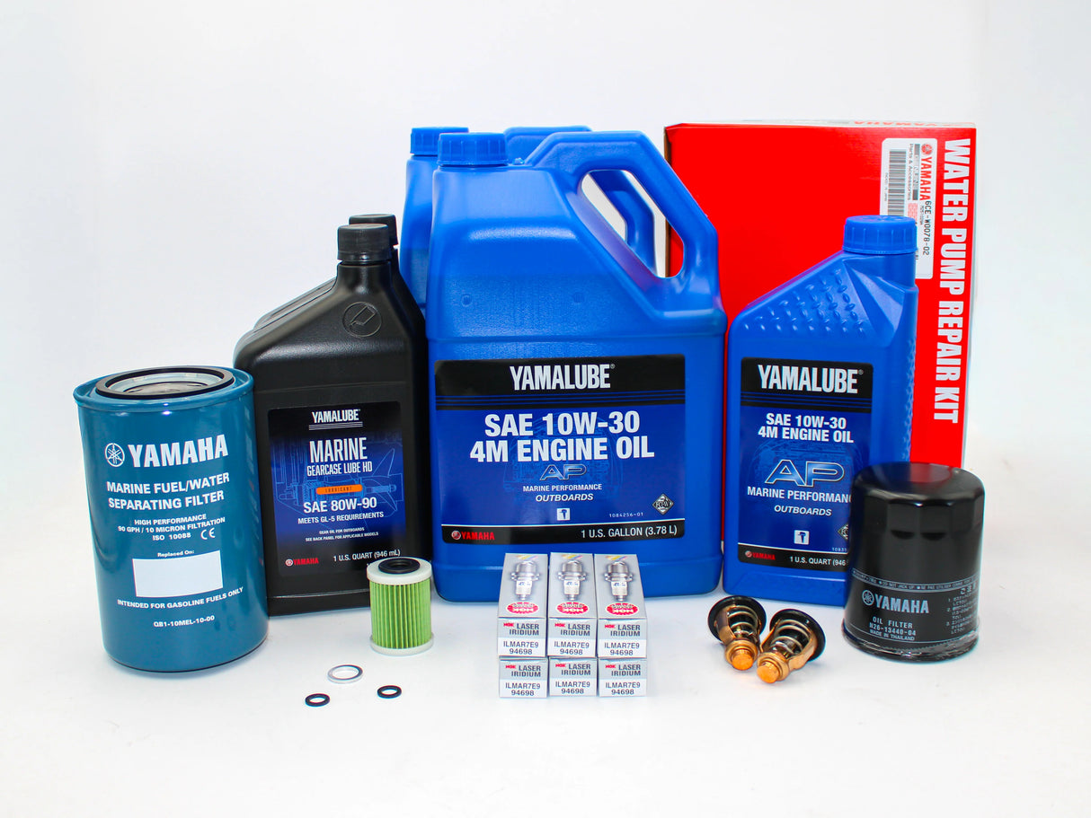 Yamaha 300 Hour Service Maintenance Kit - Yamalube 10W-30 - F350 V6 4.3L - All Models