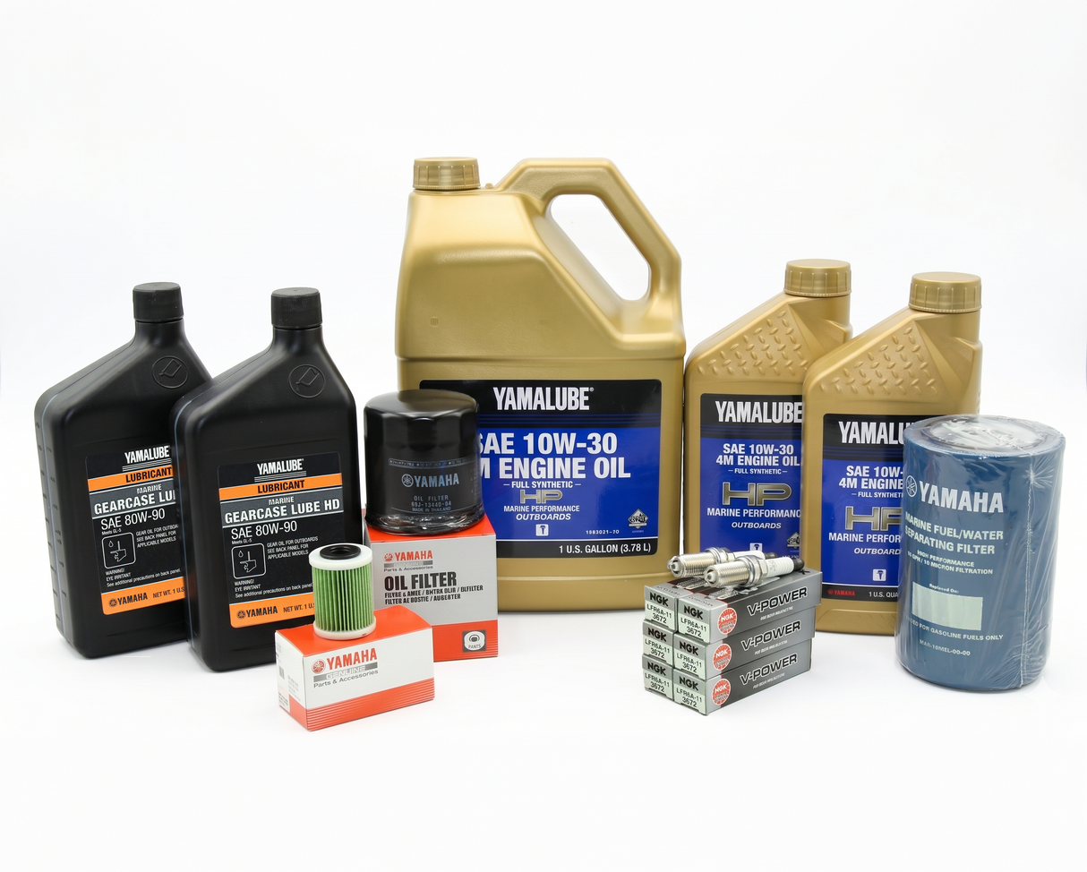 Yamaha F200/225 TXR/TUR 3.3L V6 100-Hr. Service Kit 2006-2010 10W-30 Full Synthetic