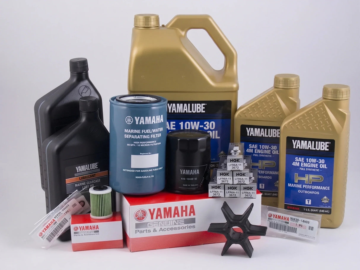 Yamaha F225/250/300 4.2L V6 100-Hr. Service Kit with Cooling All Models 10W-30 Full Synthetic