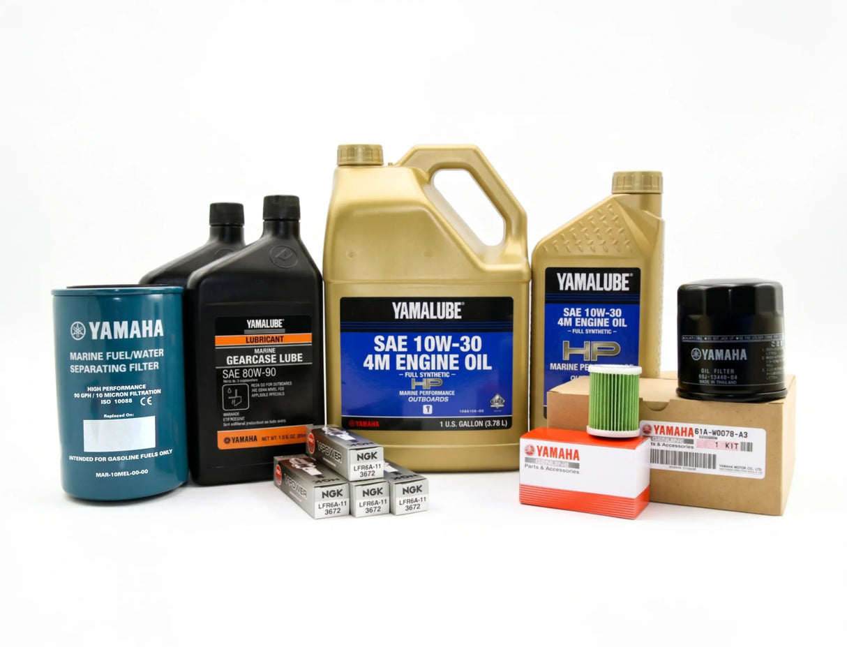Yamaha F175/200 2.8L 100-Hr. Service Kit with Cooling All Models 10W-30 Full Synthetic