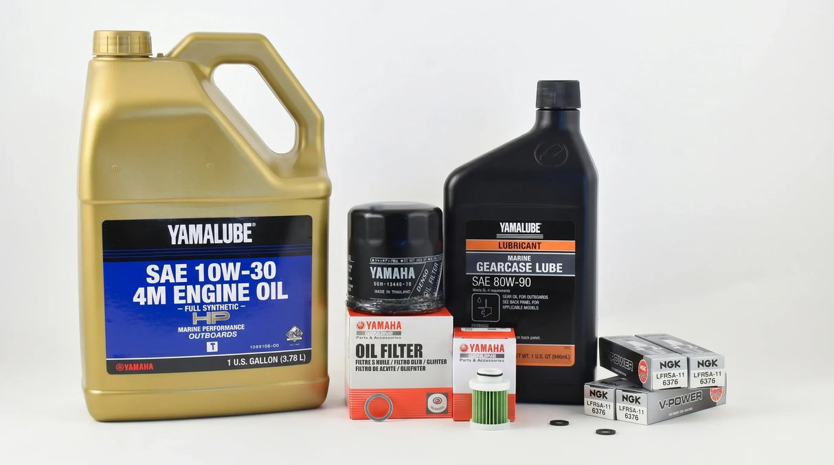 Yamaha F90 100-Hr. Service Kit 2006-2017 F90A 10W-30 Full Synthetic