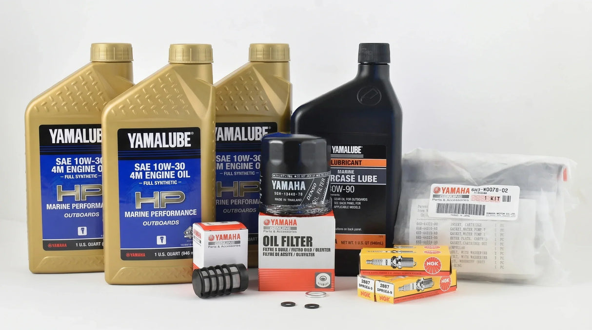 Yamaha T60 100-Hr. Service Kit with Cooling 2003-2004 10W-30 Full Synthetic