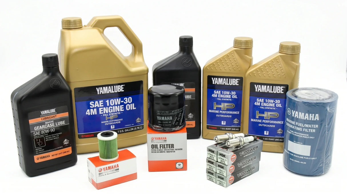 Yamaha F200 F225 3.3L V6 100-Hr. Service Kit 2011-Current 10W-30 Full Synthetic