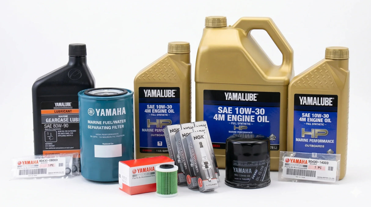 Yamaha F225 TLR 3.3L V6 100-Hr. Service Kit 2007-2009 10W-30 Full Synthetic