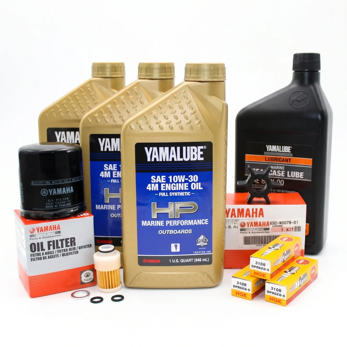 Yamaha F50 100-Hr. Service Kit with Cooling 2005 10W-30 Full Synthetic