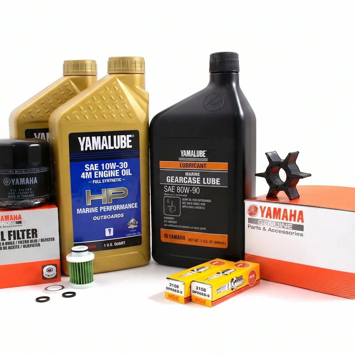 Yamaha F25C 100-Hr. Cooling Kit 2016-Current 10W-30 Full Synthetic ...