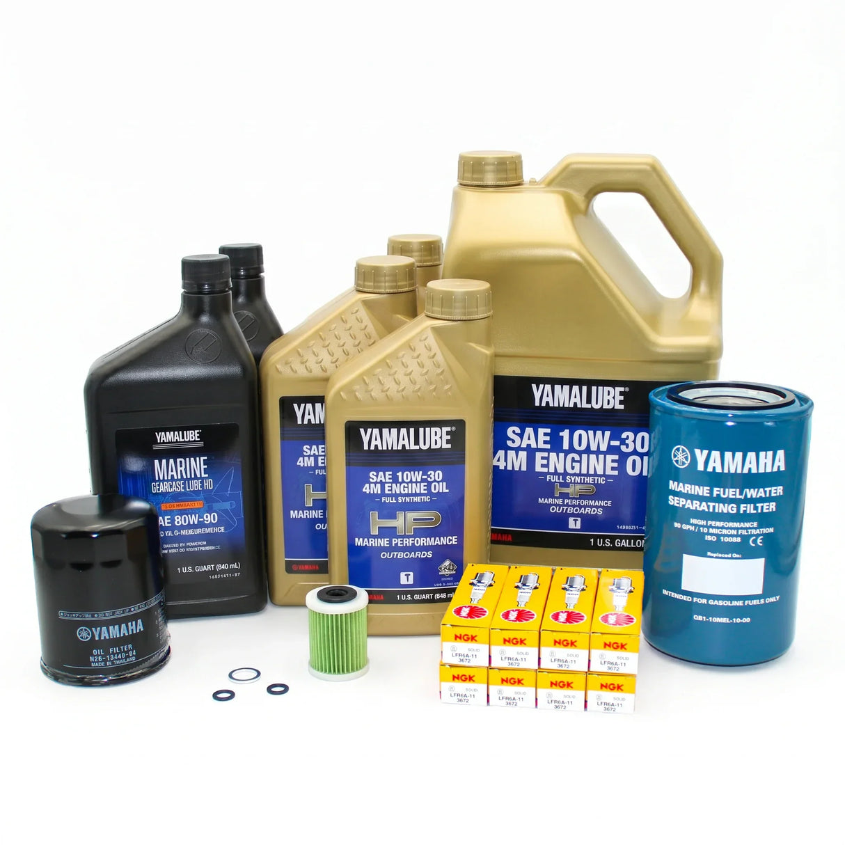 Yamaha F350 V8 100-Hr. Service Kit 10W-30 Full Synthetic