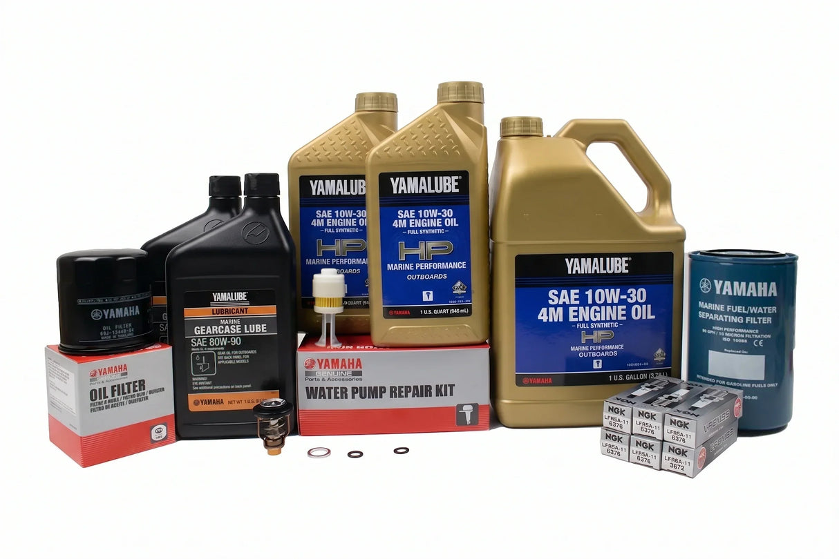 Yamaha F200/225 3.3L V6 300-Hr. Service Kit 2002-2005 10W-30 Full Synthetic