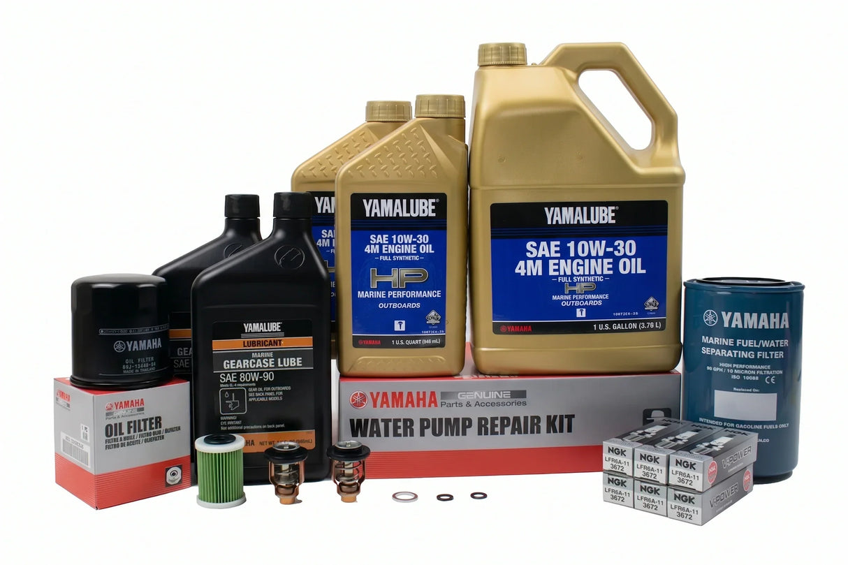 Yamaha F225/250 3.3L V6 300-Hr. Service Kit 2006-Current 10W-30 Full Synthetic
