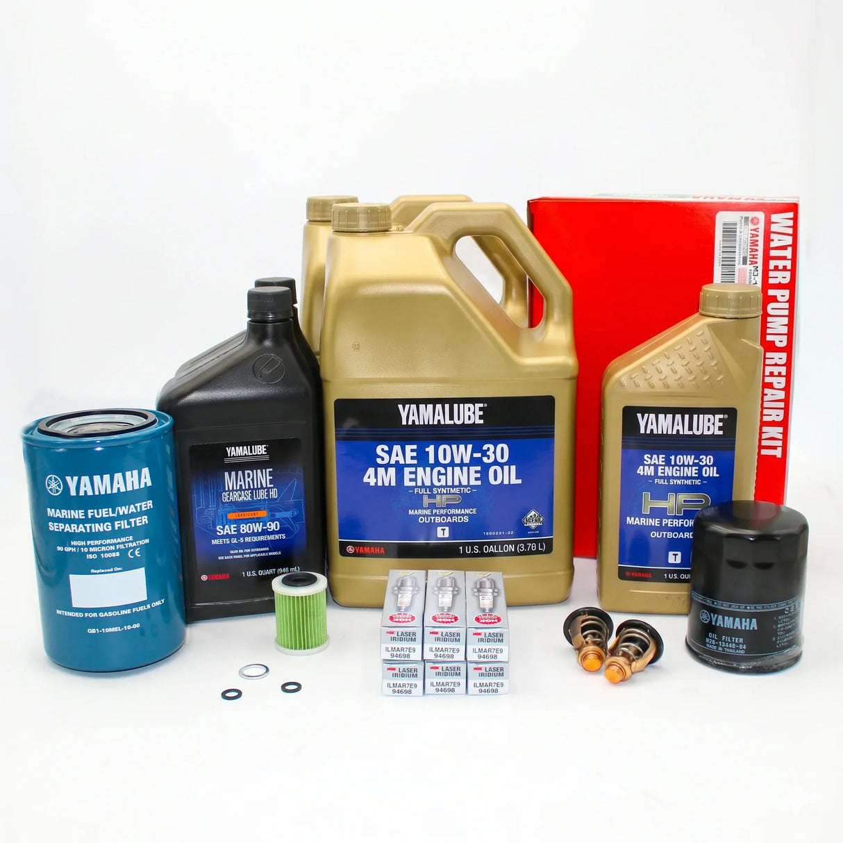 Yamaha 300 Hour Service Maintenance Kit - Yamalube 10W-30 Full Synthetic - F350 V6 4.3L - All Models