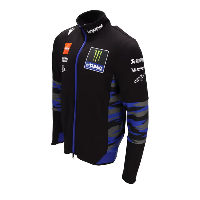 Yamaha 2025 Men's Monster Energy Yamaha Racing MotoGP Team Replica Tech Jacket - Black/Blue - Side