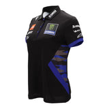 Yamaha 2025 Women's Teamwear Polyester Polo - Black/Royal Blue-side